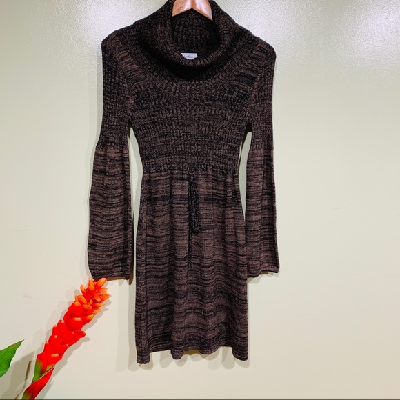 Calvin Klein Balloon Sleeve Cowl Neck Dress - Picture 5 of 8